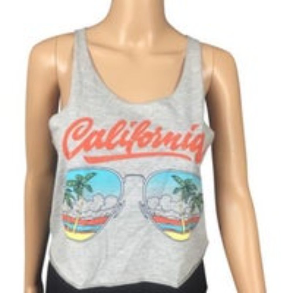 Gray California Casual Active Tank Top